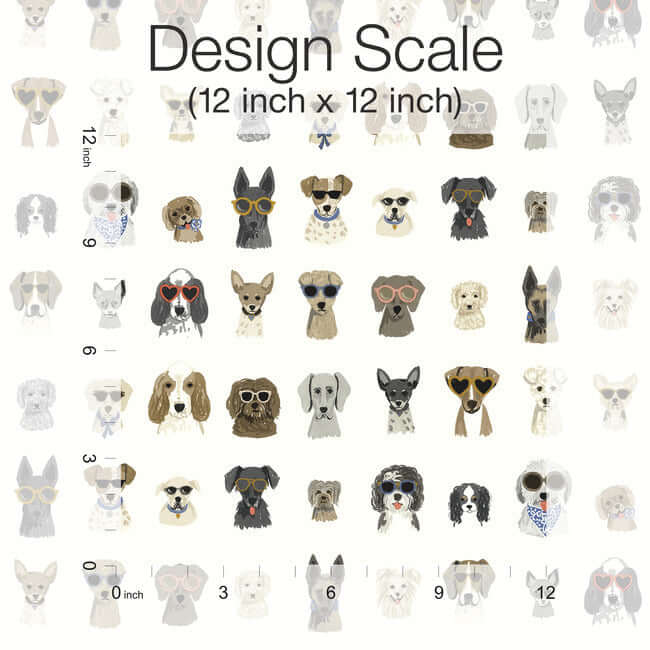 dog-days-premium-peel-stick-wallpaper-multi-white-york-wallcoverings-psw1461rl - York Wallcoverings Wallpaper