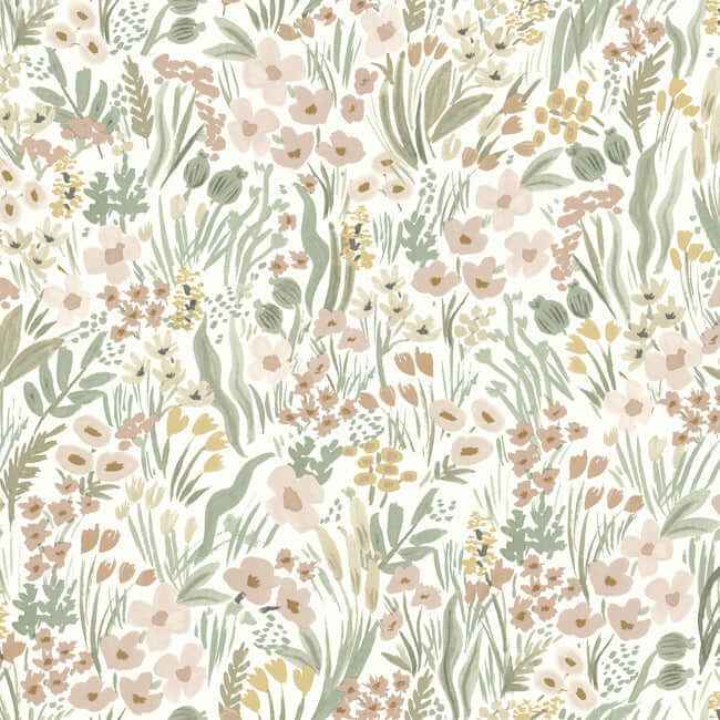 Lea Blush Peel & Stick Wallpaper - York Wallcoverings - PSW1466RL