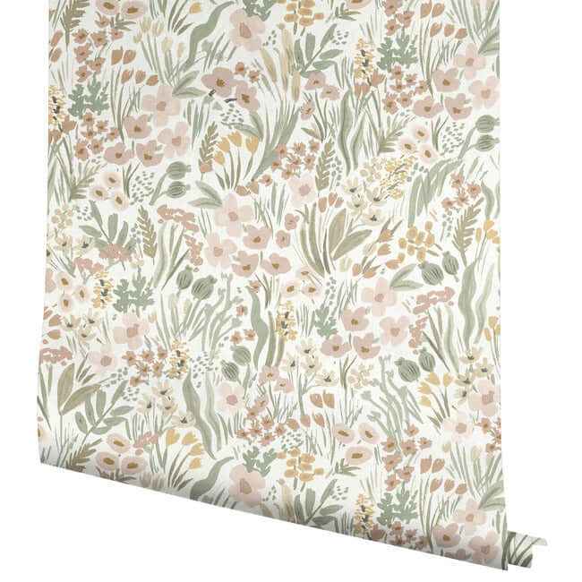 Lea Blush Peel & Stick Wallpaper - York Wallcoverings - PSW1466RL - York Wallcoverings Wallpaper