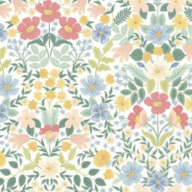 Bramble Garden Pastel Multi Peel & Stick Wallpaper - York Wallcoverings - PSW1474RL - York Wallcoverings Wallpaper