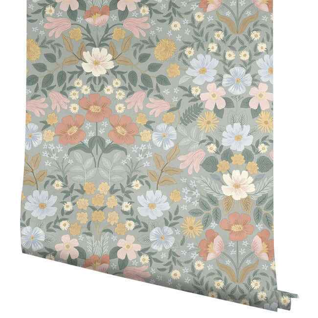 Bramble Garden Sage Peel & Stick Wallpaper - York Wallcoverings - PSW1476RL - York Wallcoverings Wallpaper