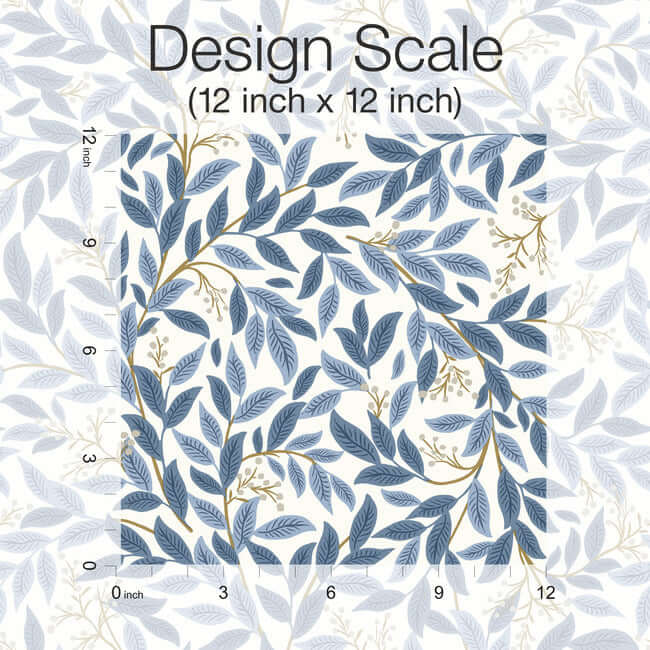 willowberry-blue-white-peel-stick-wallpaper-york-wallcoverings-psw1469rl - York Wallpaper Wallpaper