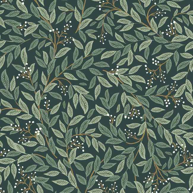 Willowberry Emerald Peel & Stick Wallpaper - York Wallcoverings - PSW1471RL - York Wallcoverings Wallpaper