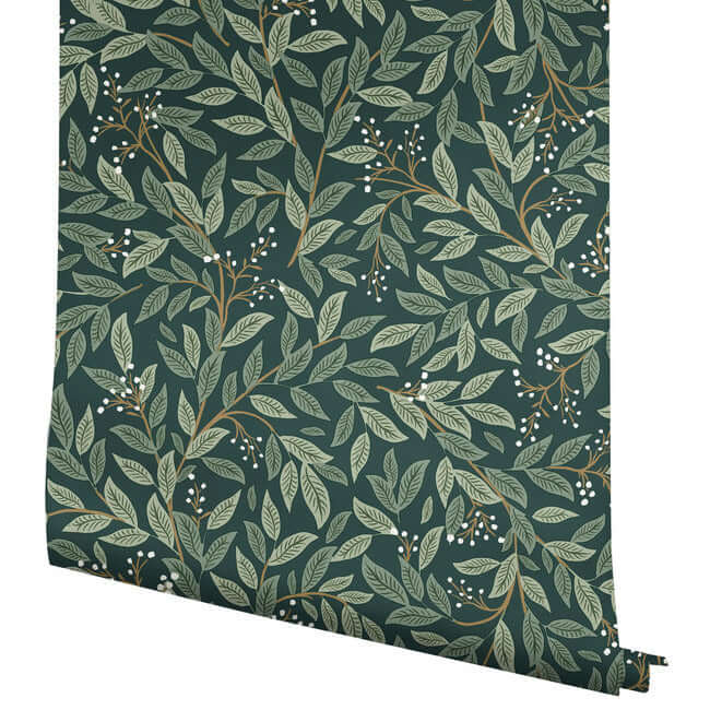 willowberry-premium-peel-stick-wallpaper-emerald-york-wallcoverings-psw1471rl - York Wallcoverings Wallpaper