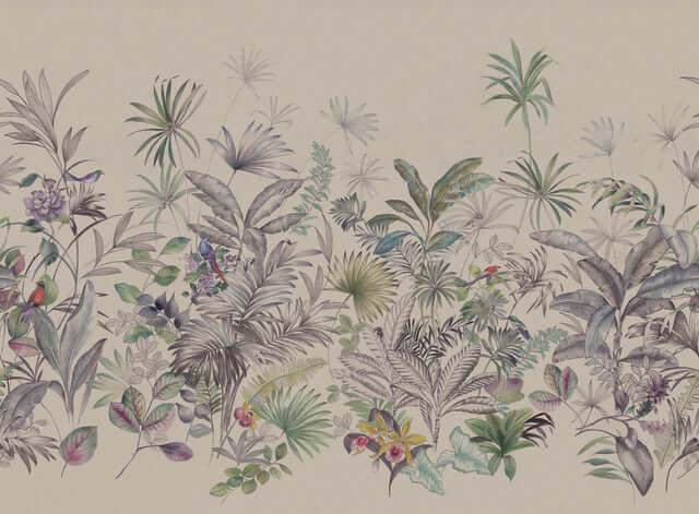 tropical-study-mural-khaki-york-wallcoverings-mu0279m - York Wallcoverings Wallpaper