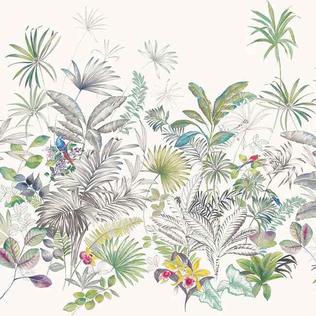 Tropical Green Wall Mural - York Wallcoverings - MU0278M - York Wallcoverings Wallpaper