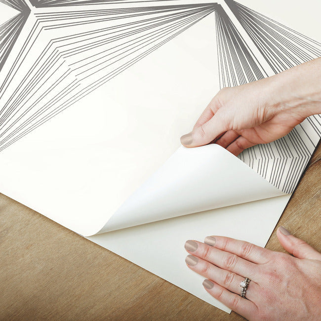 honeycomb-premium-peel-stick-wallpaper-charcoal-york-wallcoverings-psw1417rl