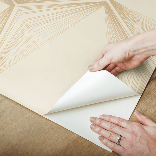 honeycomb-premium-peel-stick-wallpaper-sand-gold-york-wallcoverings-psw1416rl