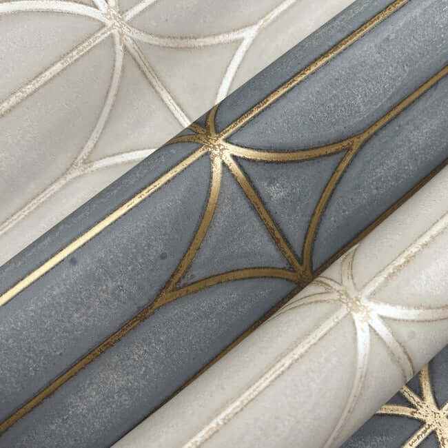 Pavilion Charcoal Peel & Stick Wallpaper - York Wallcoverings - PSW1410RL - York Wallcoverings Wallpaper
