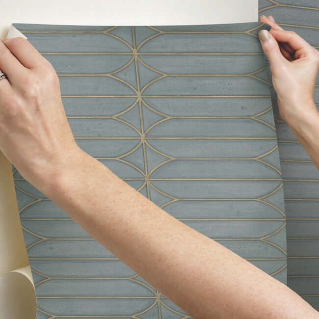 pavilion-premium-peel-stick-wallpaper-charcoal-york-wallcoverings-psw1410rl - York Wallcoverings Wallpaper