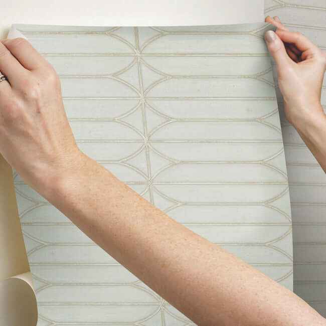 Pavilion Taupe Peel & Stick Wallpaper - York Wallcoverings - PSW1411RL - York Wallcoverings Wallpaper