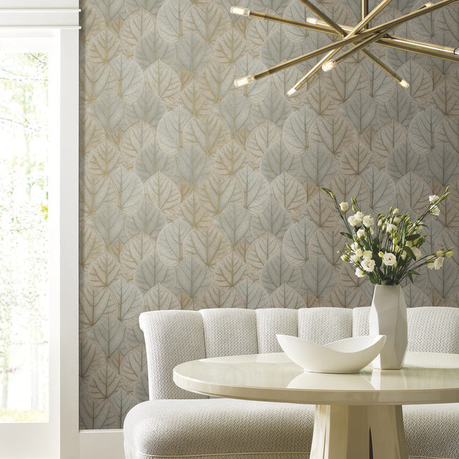 leaf-concerto-premium-peel-stick-wallpaper-warm-taupe-york-wallcoverings-psw1425rl