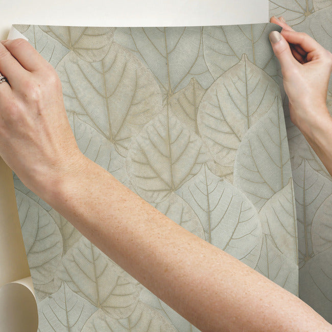 leaf-concerto-premium-peel-stick-wallpaper-warm-taupe-york-wallcoverings-psw1425rl