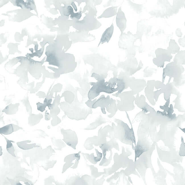 renewed-floral-blue-wallpaper-york-wallcoverings-psw1492rl - York Wallpaper Wallpaper