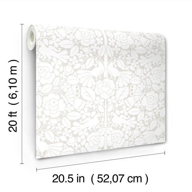 fairy-tales-premium-peel-stick-wallpaper-beige-york-wallcoverings-psw1505rl - York Wallcoverings Wallpaper