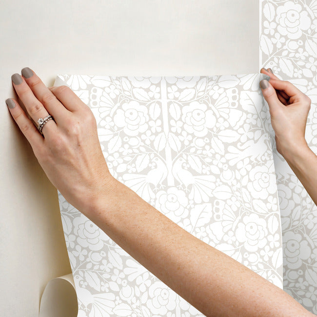 fairy-tales-premium-peel-stick-wallpaper-beige-york-wallcoverings-psw1505rl - York Wallcoverings Wallpaper