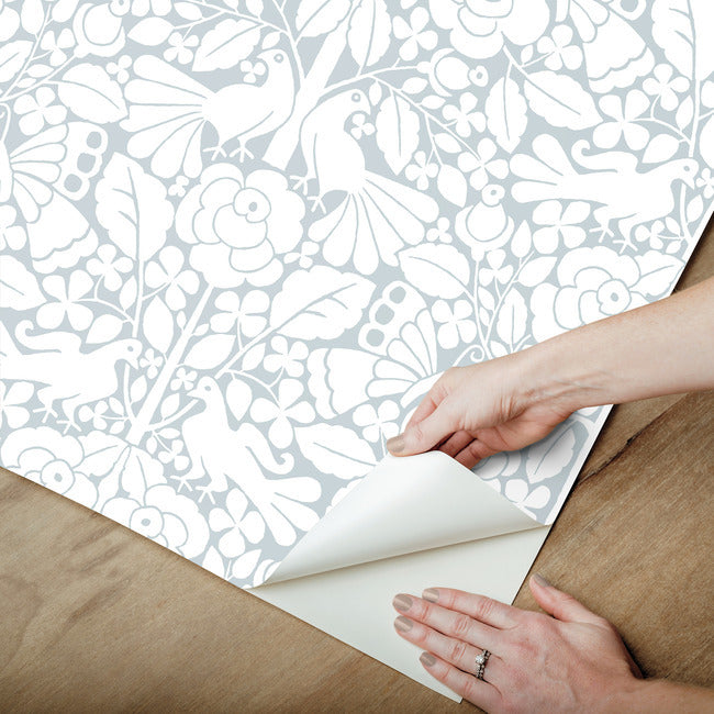 fairy-tales-premium-peel-stick-wallpaper-blue-york-wallcoverings-psw1507rl - York Wallcoverings Wallpaper