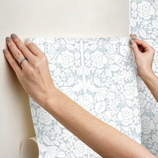 fairy-tales-premium-peel-stick-wallpaper-blue-york-wallcoverings-psw1507rl - York Wallcoverings Wallpaper
