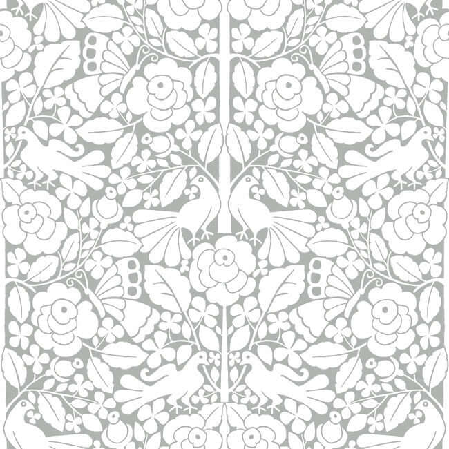 fairy-tales-grey-wallpaper-york-wallcoverings-psw1506rl - York Wallcoverings Wallpaper