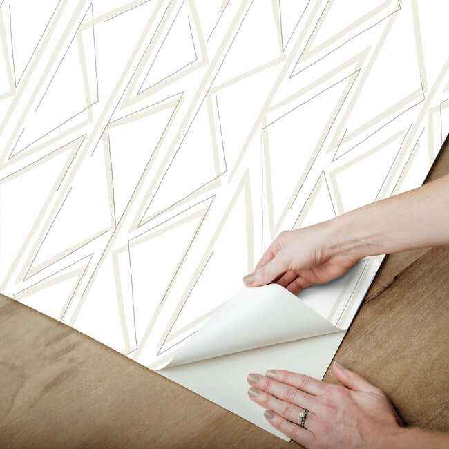 Sideways Sketch Beige Wallpaper - York Wallcoverings - PSW1498RL - York Wallcoverings Wallpaper