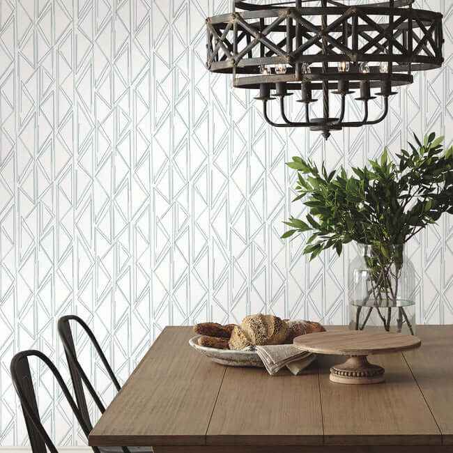 Sideways Sketch Blue Wallpaper - York Wallcoverings - PSW1501RL - York Wallcoverings Wallpaper