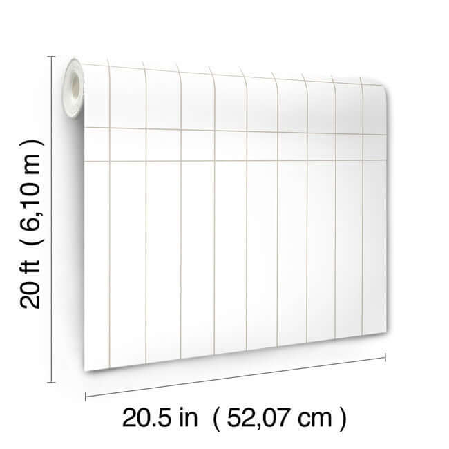 linear-gridwork-linen-on-white-wallpaper-york-wallcoverings-psw1513rl - York Wallcoverings Wallpaper