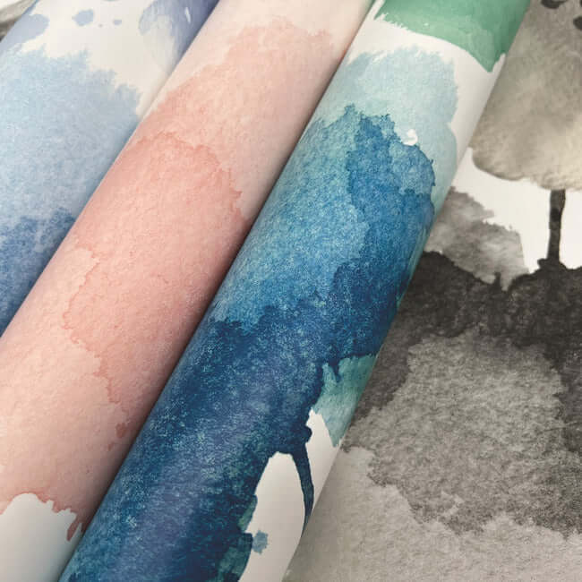 watercolor-bouquet-blush-wallpaper-york-wallcoverings-bl1772 - York Wallpaper Wallpaper