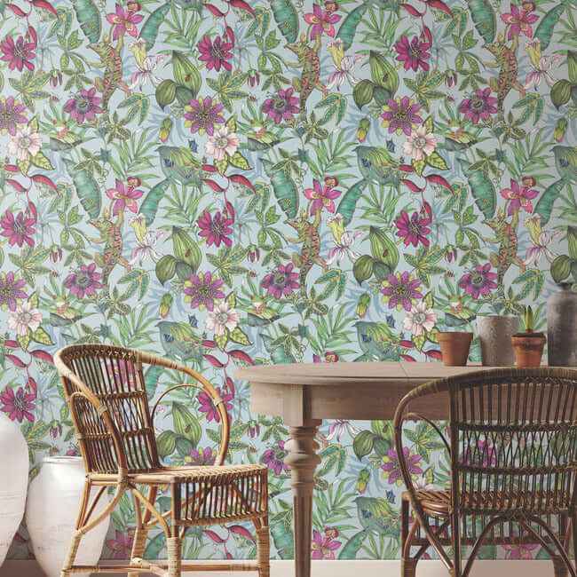Rainforest Multicolor Wallpaper - York Wallcoverings - BL1701