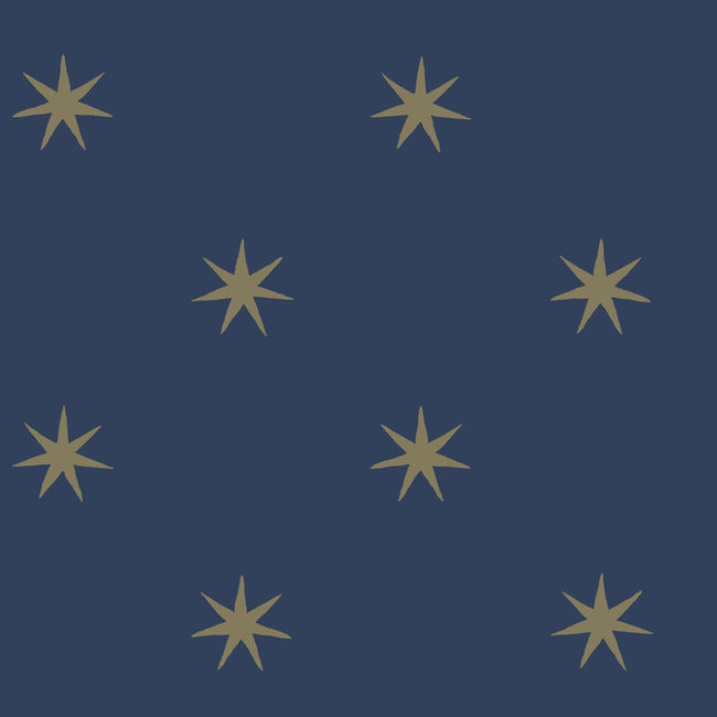 star-splendor-premium-peel-stick-wallpaper-navymetallic-gold-york-wallcoverings-psw1451rl - York Wallcoverings Wallpaper