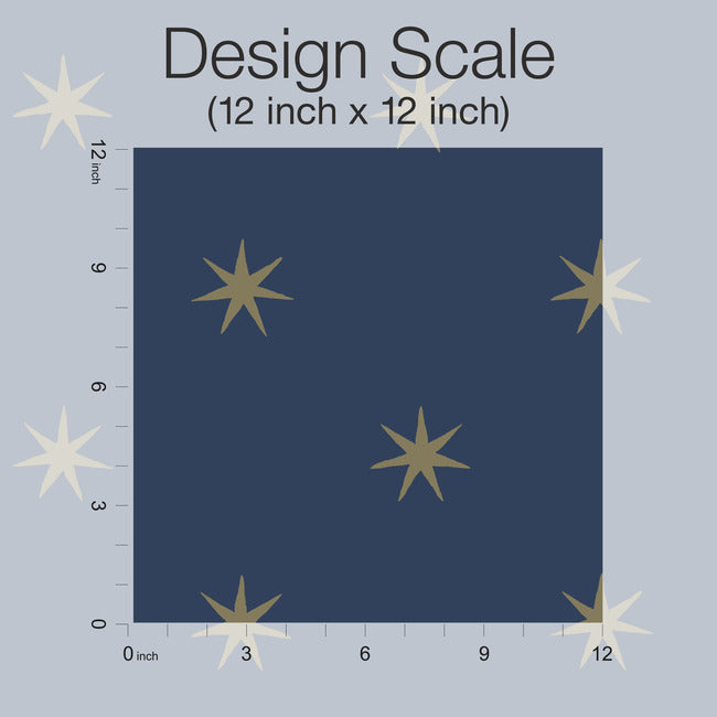 star-splendor-premium-peel-stick-wallpaper-navymetallic-gold-york-wallcoverings-psw1451rl - York Wallcoverings Wallpaper