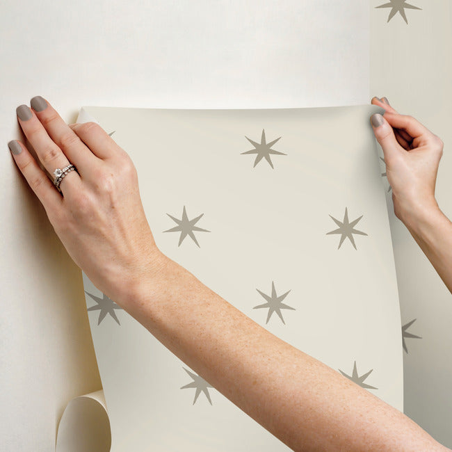 star-splendor-premium-peel-stick-wallpaper-wickermetallic-gl-york-wallcoverings-psw1452rl - York Wallcoverings Wallpaper