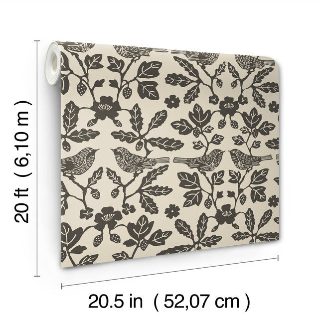 sparrow-oak-premium-peel-stick-wallpaper-linen-charcoal-york-wallcoverings-psw1442rl