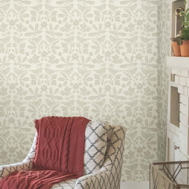 sparrow-oak-premium-peel-stick-wallpaper-wicker-york-wallcoverings-psw1440rl - York Wallcoverings Wallpaper