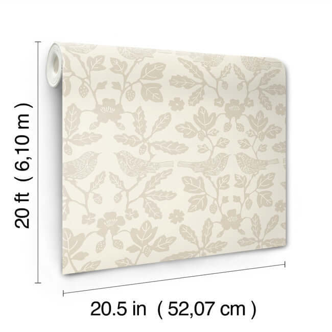 sparrow-oak-premium-peel-stick-wallpaper-wicker-york-wallcoverings-psw1440rl - York Wallcoverings Wallpaper
