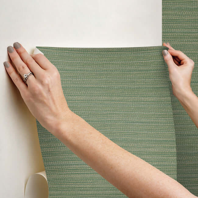 tick-mark-texture-meadow-green-peel-stick-wallpaper-york-wallcoverings-psw1448rl - York Wallpaper Wallpaper