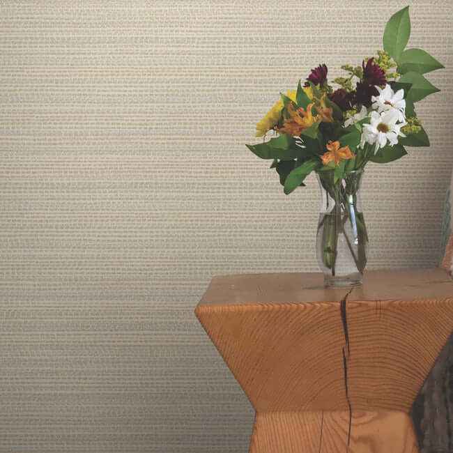 Tick Mark Texture Warm Wheat Peel & Stick Wallpaper - York Wallcoverings - PSW1449RL