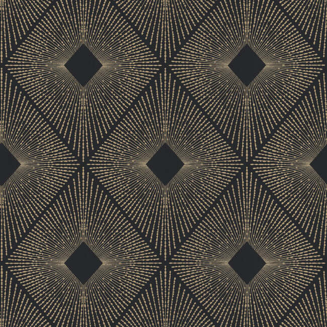 harlowe-black-gold-wallpaper-york-wallcoverings-nw3593 - York Wallpaper Wallpaper