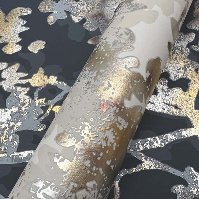shimmering-foliage-khaki-wallpaper-york-wallcoverings-nw3584 - York Wallcoverings Wallpaper