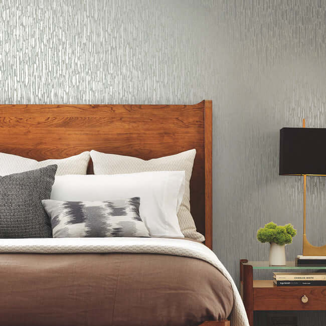 metallic-cascade-pale-green-silver-wallpaper-york-wallcoverings-md7153 - York Wallpaper Wallpaper