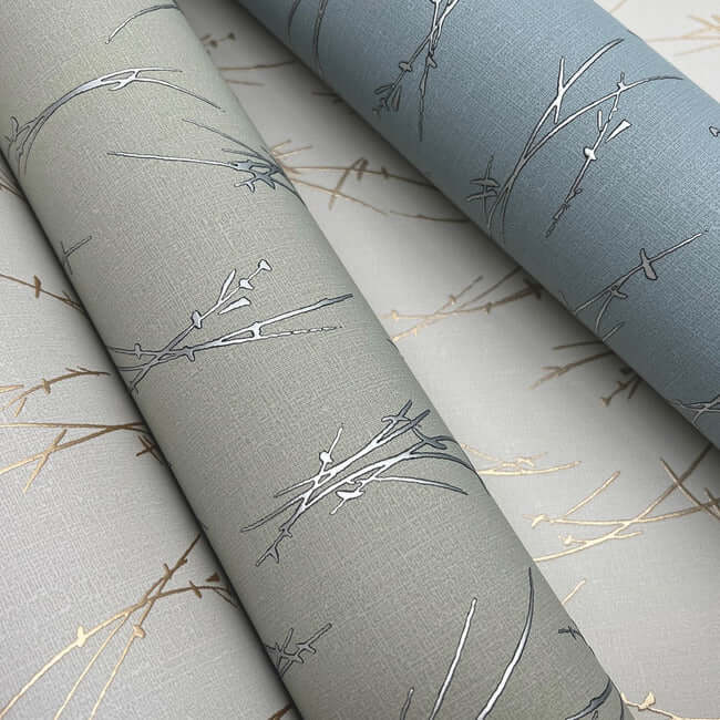 sprigs-eucalyptus-silver-wallpaper-york-wallcoverings-md7194 - York Wallpaper Wallpaper