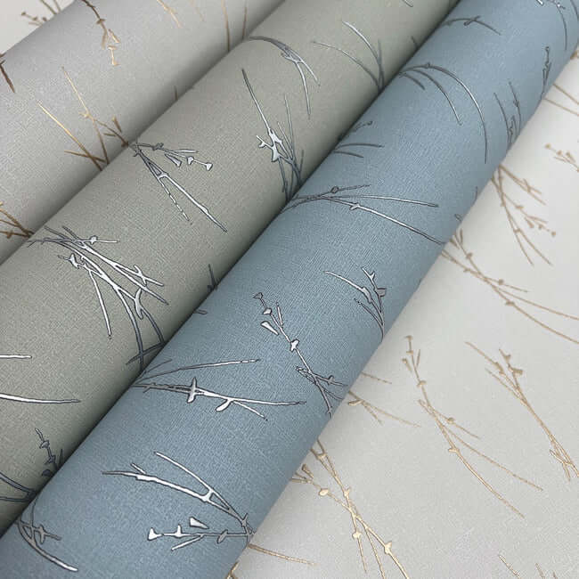 sprigs-eucalyptus-silver-wallpaper-york-wallcoverings-md7194 - York Wallpaper Wallpaper