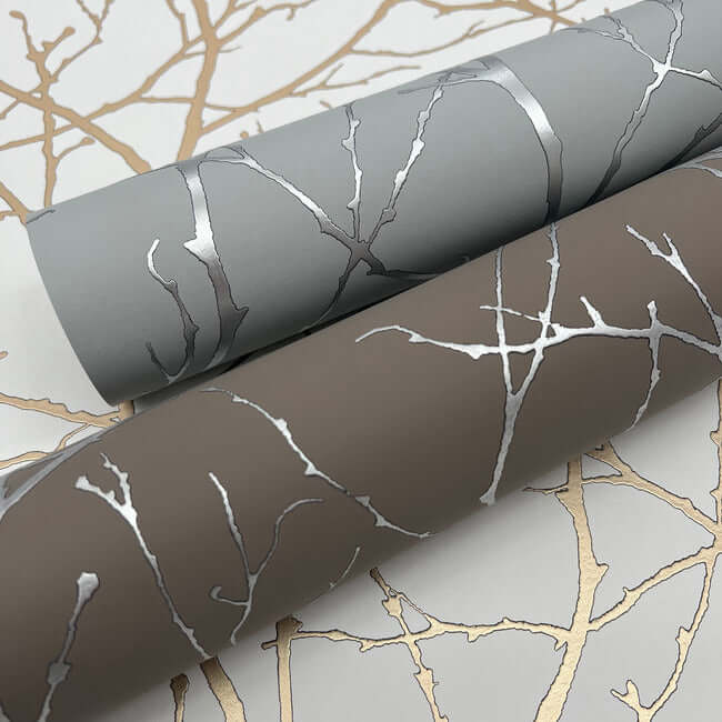 trees-silhouette-smokey-blue-silver-wallpaper-york-wallcoverings-md7123 - York Wallpaper Wallpaper