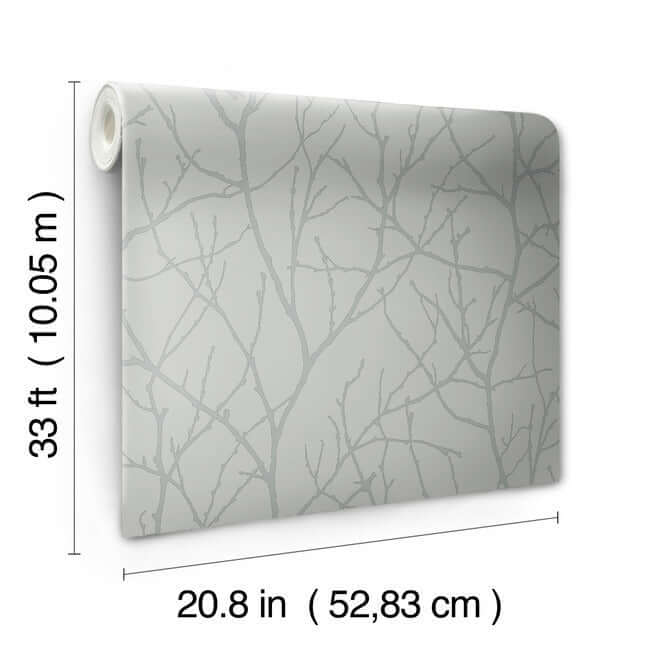 trees-silhouette-smokey-blue-silver-wallpaper-york-wallcoverings-md7123 - York Wallpaper Wallpaper