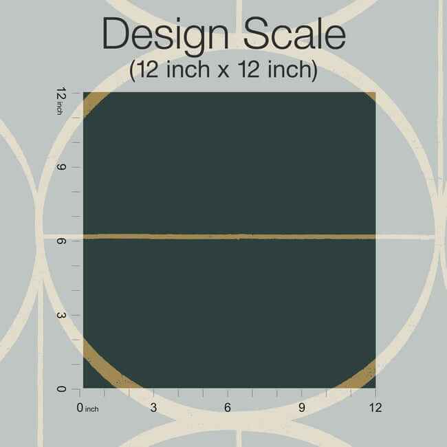 Sun Circles Emerald & Gold Wallpaper - York Wallcoverings - MD7203 - York Wallcoverings Wallpaper