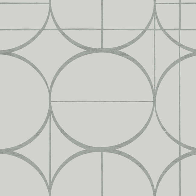 sun-circles-fog-silver-wallpaper-york-wallcoverings-md7205 - York Wallpaper Wallpaper