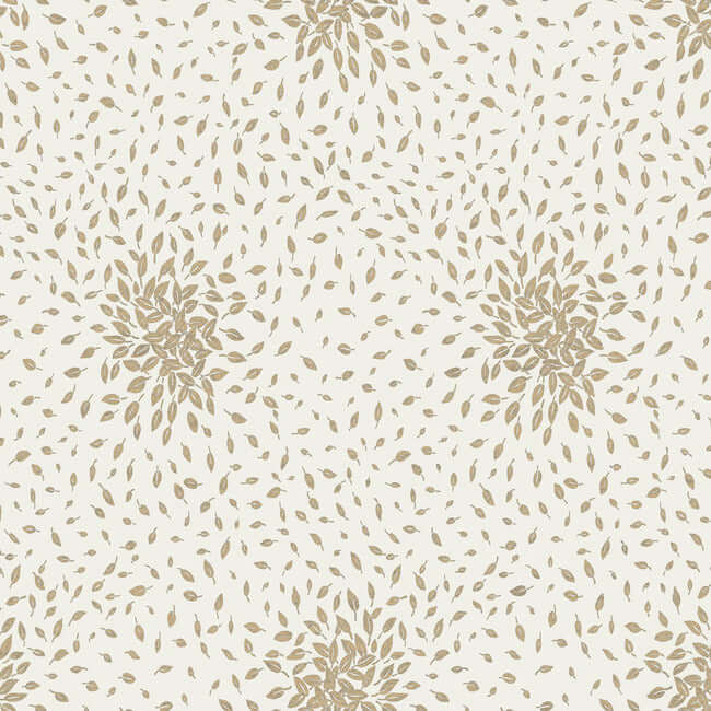 petite-leaves-cream-gold-wallpaper-york-wallcoverings-md7103 - York Wallcoverings Wallpaper