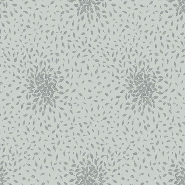 petite-leaves-spa-silver-wallpaper-york-wallcoverings-md7101 - York Wallcoverings Wallpaper