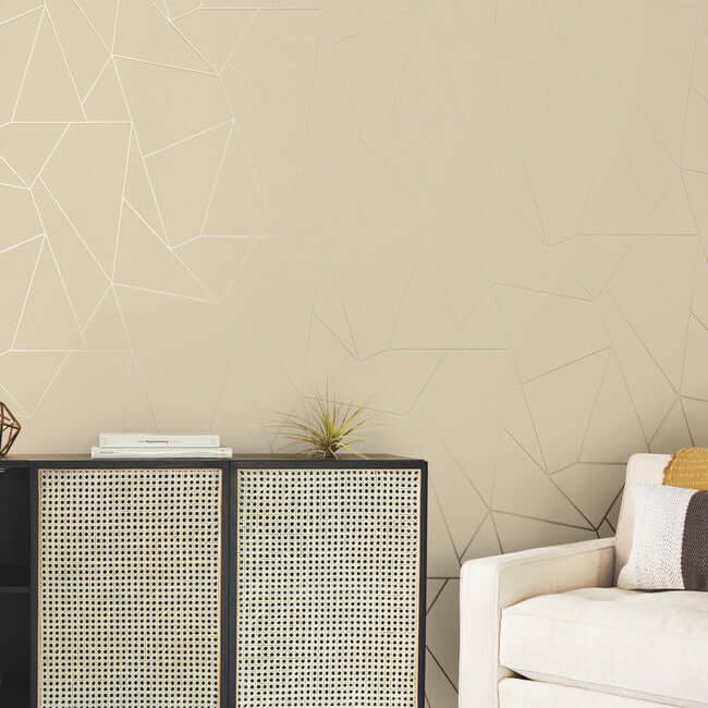 nazca-almond-gold-wallpaper-york-wallcoverings-nw3500 - York Wallcoverings Wallpaper