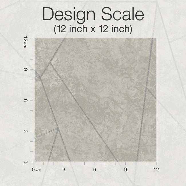 Nazca Light Grey & Silver Wallpaper - York Wallcoverings - NW3503 - York Wallcoverings Wallpaper