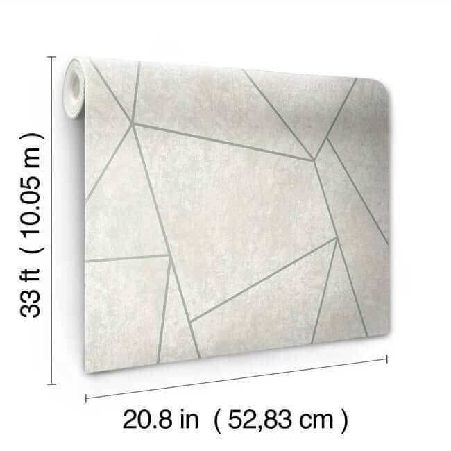 Nazca Neutral & Silver Wallpaper - York Wallcoverings - MD7183 - York Wallcoverings Wallpaper